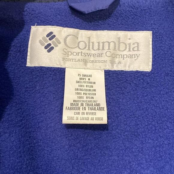 Vintage 1990s Columbia Winter Coat Men’s Sz. Med - Picture 2 of 8